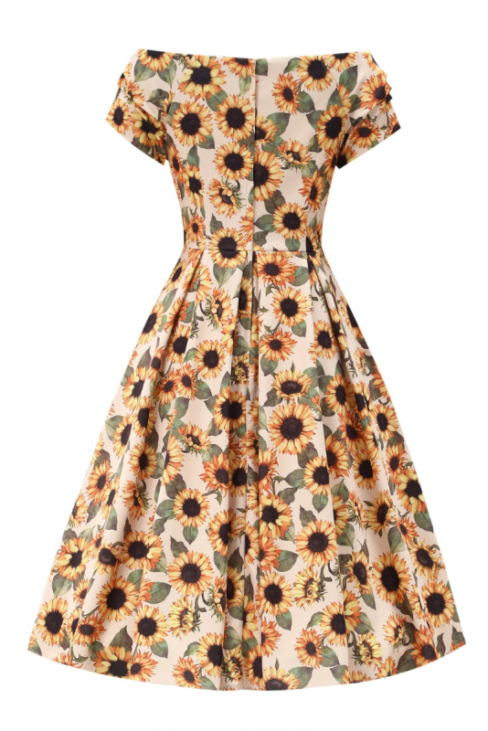 Swing Dress, LILY 50s Sunflower (873)