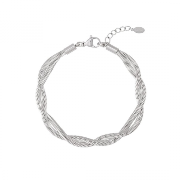 Bracelet, TWIST Silver