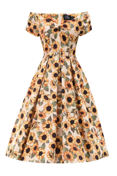 Swing Dress, LILY 50s Sunflower (873)