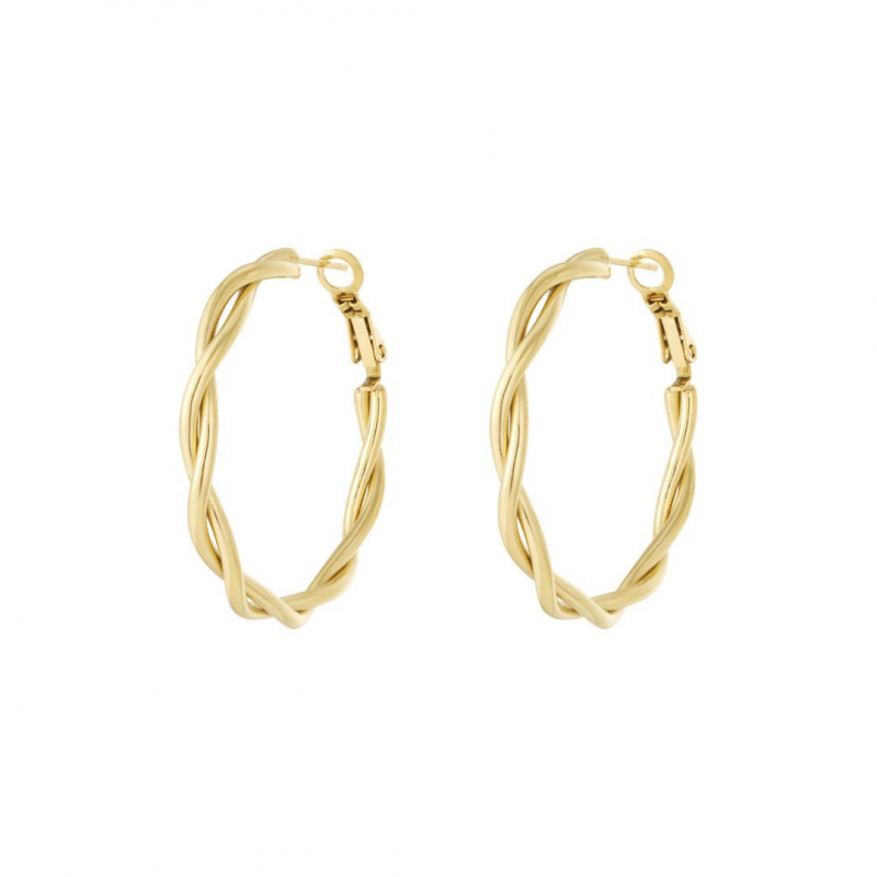 Earrings, TWIST Gold