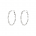 Earrings, TWIST Silver