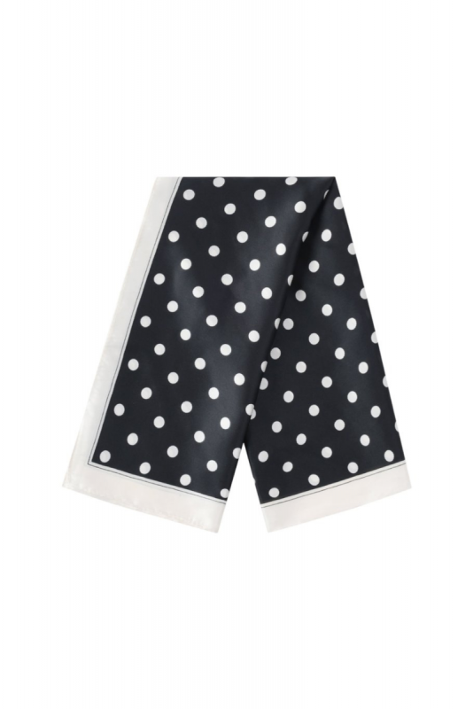 Scarf, POLKADOT Black