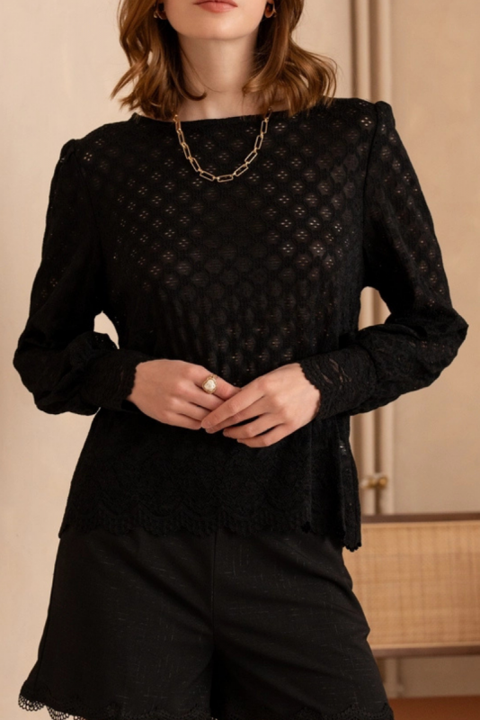 Pusero, LULU Black Lace
