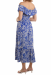 Dress, BARDOT Retro Floral Royal Blue kopio 108170