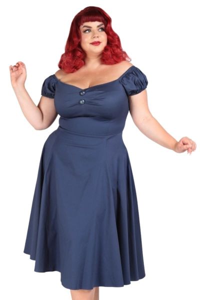 Swing Dress, DOLORES Navy