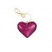 Keyring/Bag Accessory, HEART Fuchsia