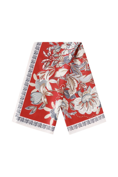 Scarf, FLOWER Red