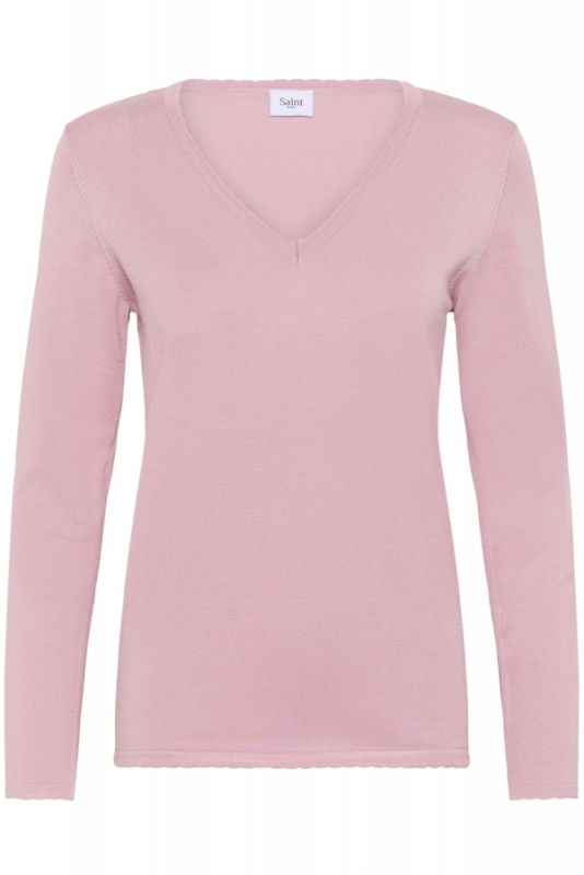 Pullover, MILA V-neck Pink Nectar