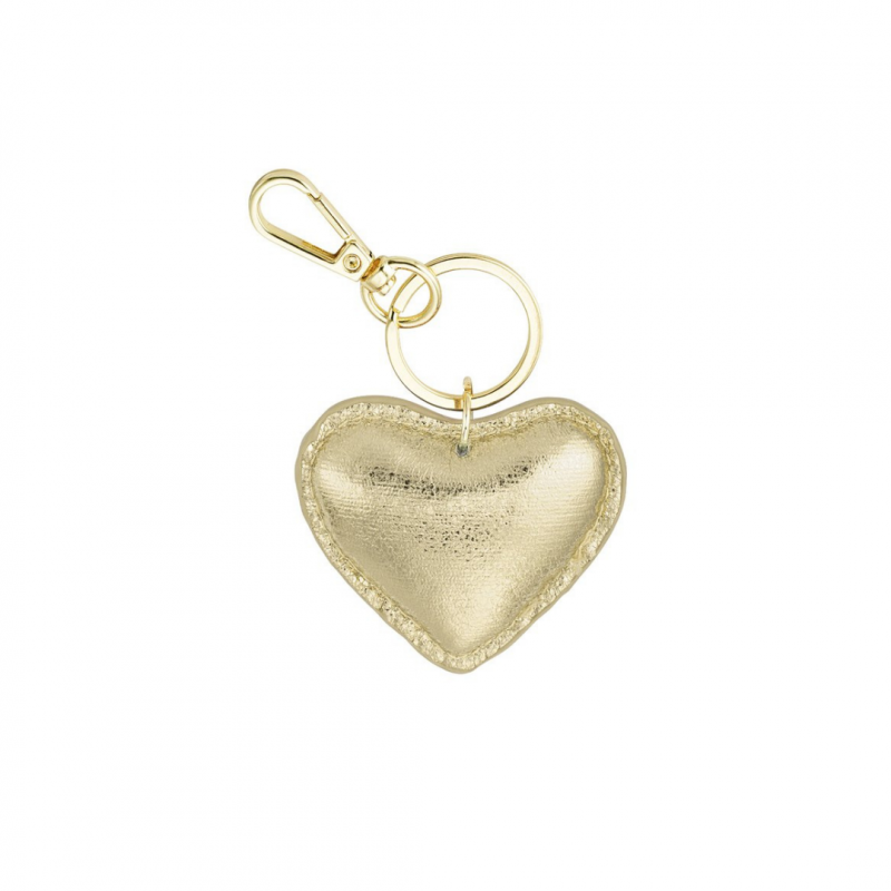 Keyring/Bag Accessory, HEART Gold