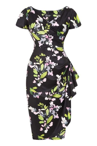 Pencil Dress, ELSIE Night Floral