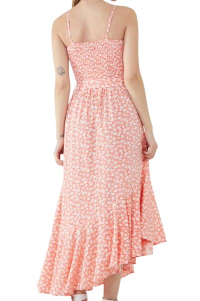 Maxi Dress, MARY Floral Coral