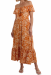 Dress, BARDOT Retro Floral Orange