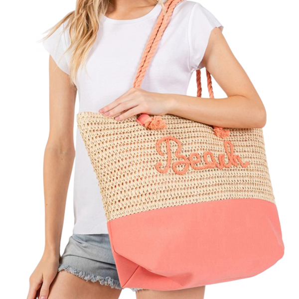 Summer Bag, BEACH Coral