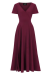 Maxi Dress, LYRA Rasberry Wine