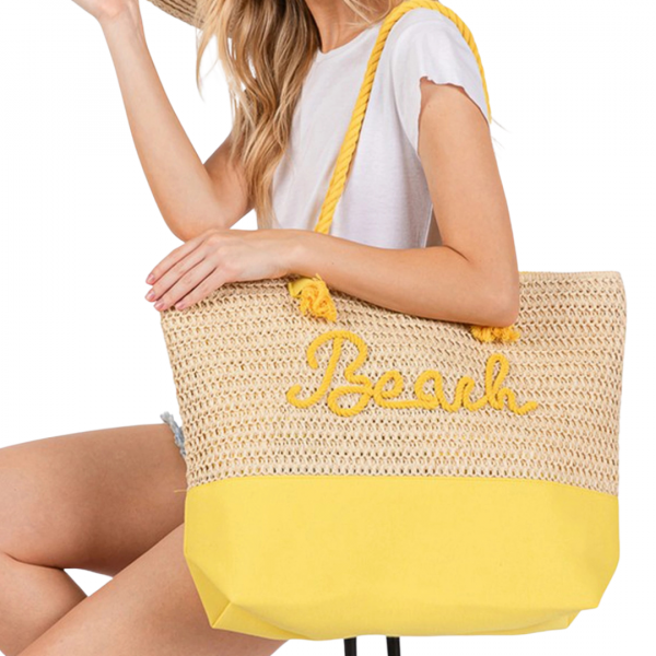 Handbag, BEACH Yellow