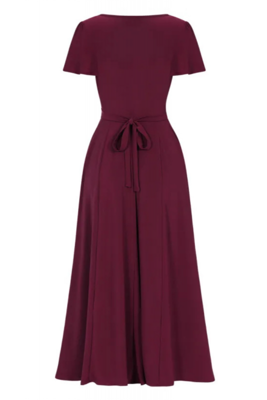 Maxi Dress, LYRA Rasberry Wine
