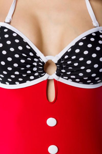 Swimsuit, POLKADOT Frill