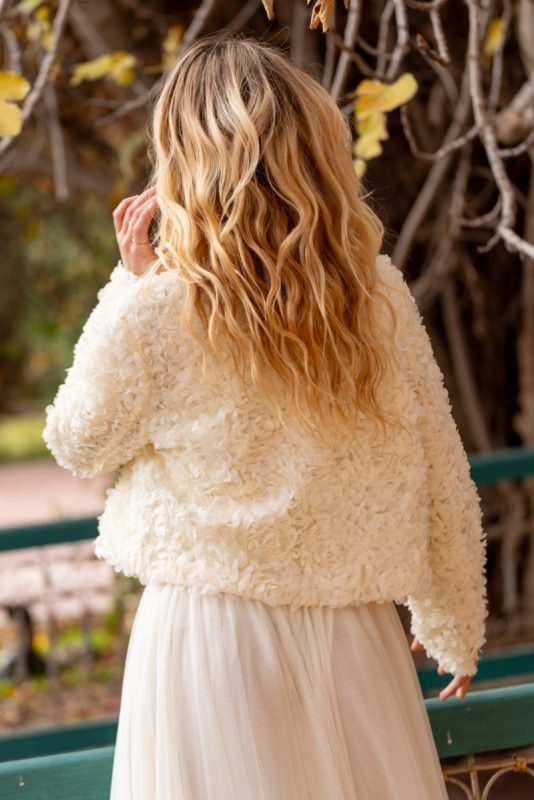 Jacket, PETALS Cream