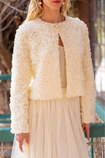 Jacket, PETALS Cream