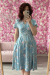 Swing Dress, LYRA Teal Summer Floral