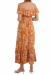 Dress, BARDOT Retro Floral Orange