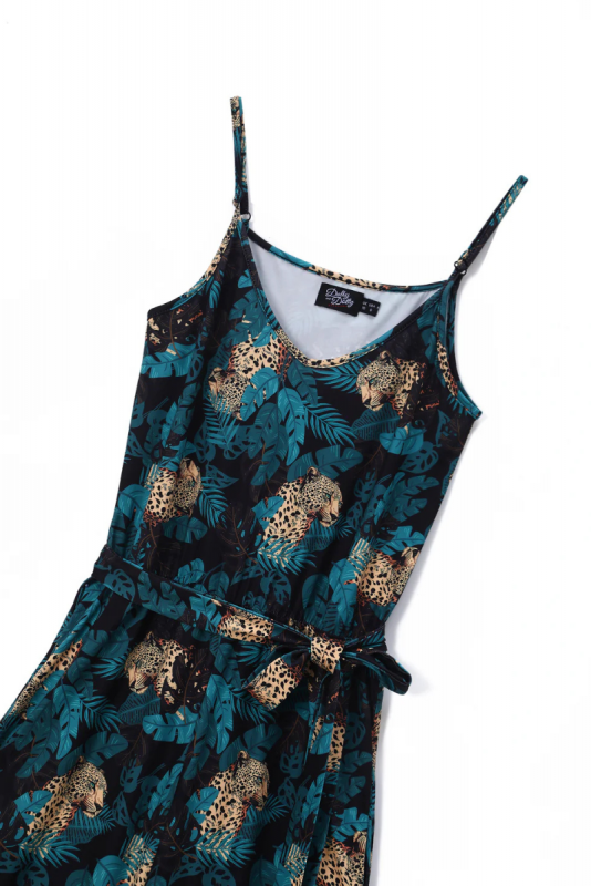 Jumpsuit, BRIGITTE Black Cheetah (JS8)