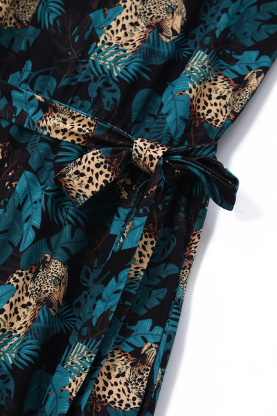 Jumpsuit, BRIGITTE Black Cheetah (JS8)
