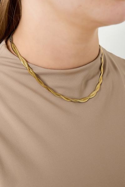 Necklace, TWIST Gold