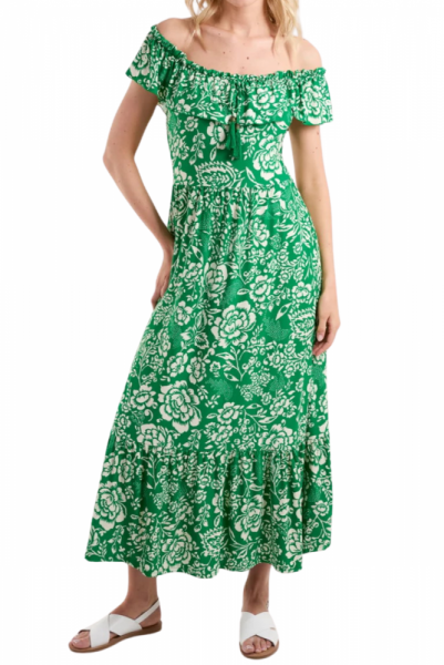 Dress, BARDOT Retro Floral Green