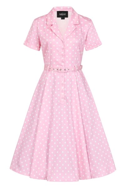 Swing Dress, CATERINA Pink Polka