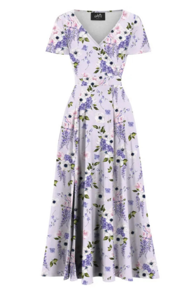Maxi Dress, LYRA Lilac Wisteria