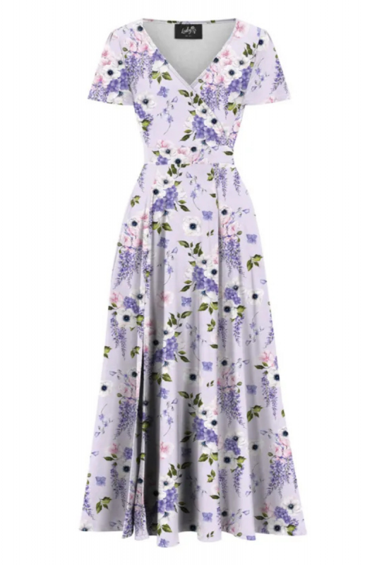 Maxi Dress, LYRA Lilac Wisteria