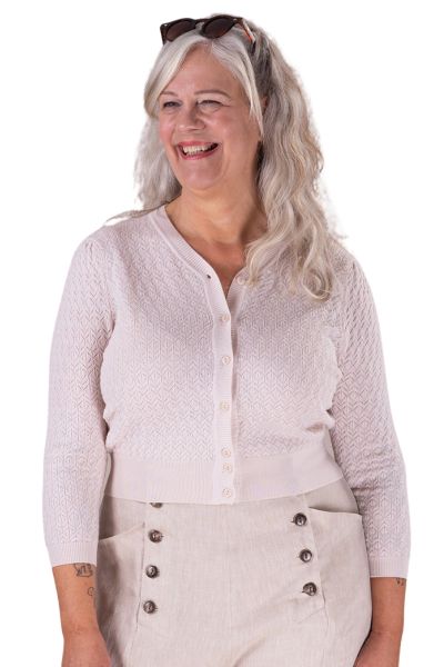 EMMY Cardigan, Delightful Daytime Ivory Melange