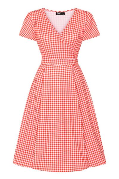 Swing Dress, LYRA Red Gingham