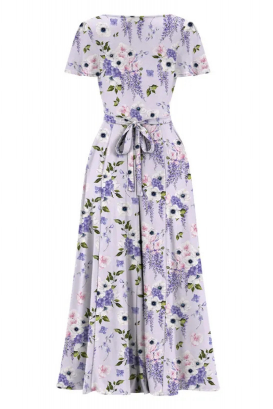 Maxi Dress, LYRA Lilac Wisteria