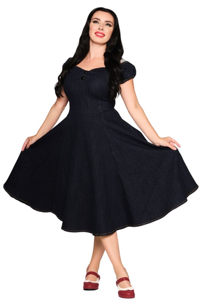 Swing Dress, DOLORES DENIM - Dressy