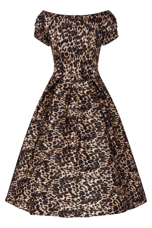 Swing Dress, LILY 50s Leopard (873-32)