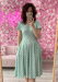 Swing Dress, LYRA Mint Polkadot