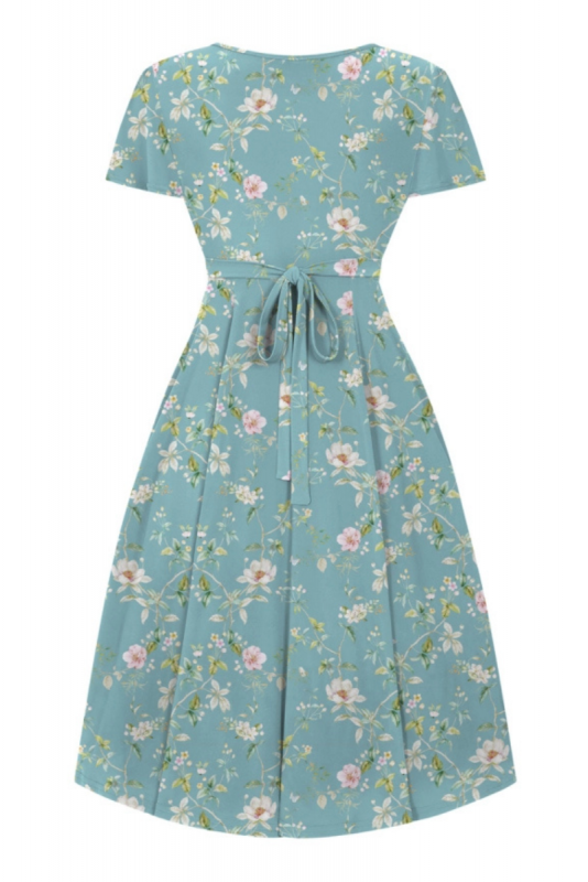 Swing Dress, LYRA Teal Summer Floral