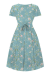 Swing Dress, LYRA Teal Summer Floral