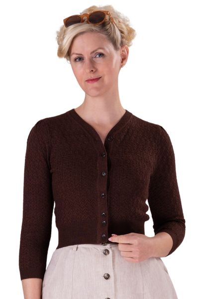 EMMY Cardigan, Delightful Daytime Coffee Melange