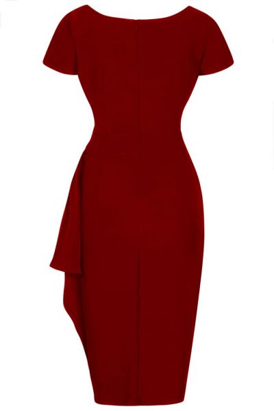 Pencil Dress, ELSIE Candy Red