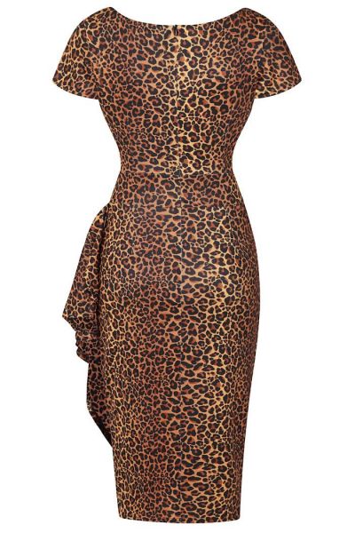 Pencil Dress, ELSIE Leopard