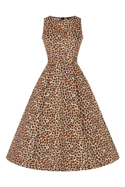 Swing Dress, HEPBURN Leopard