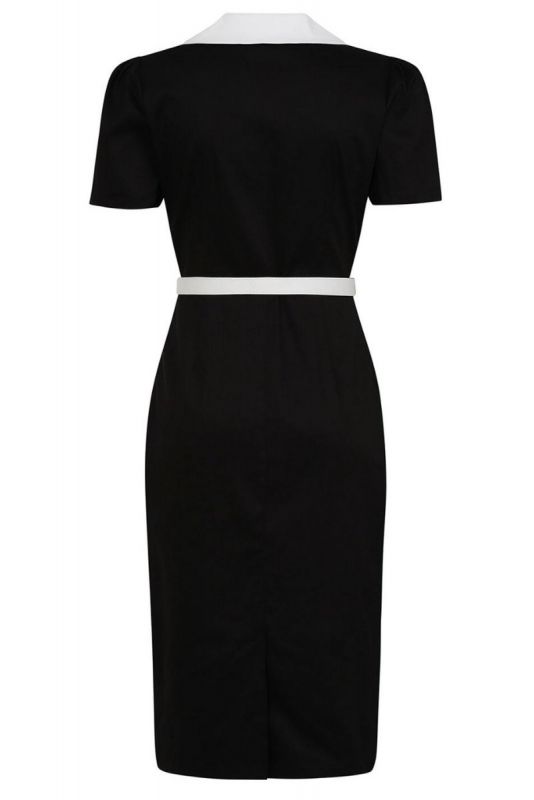 Pencil Dress, BERTA Contrast Black