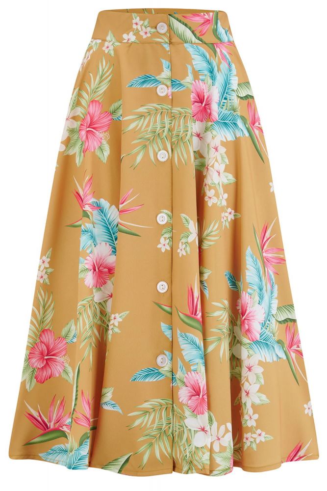 Mustard swing on sale skirt