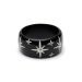 Bracelet, SPLENDETTE Black Starburst Extra Wide