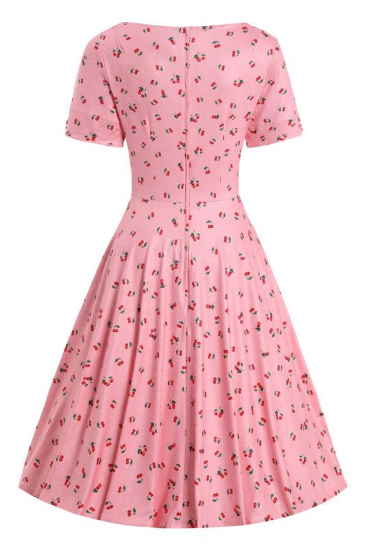 Dress, BRENDA Pink Cherry