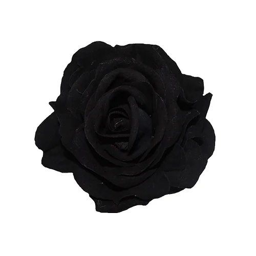 Hair Flower, BROOKE Black Rose