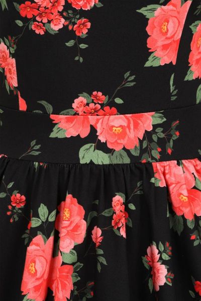 Swing Dress, TEA Red Floral